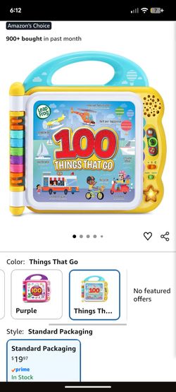 Leap Frog 100 Things That Go