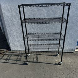 Black Wire Shelving Unit - 36 x 11 x 54"