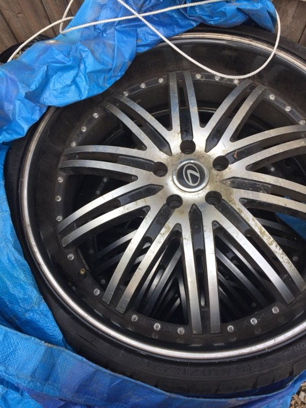 22 inch KMC Dimes 98 Lexus GS 300