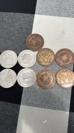Olympic coins 1984