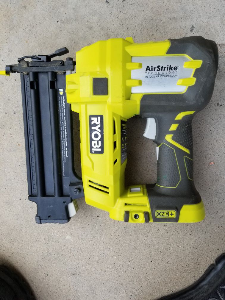 Ryobi 18-Volt ONE+ AirStrike 18-Gauge Cordless Brad Nailer (Tool-Only) for  Sale in Murrieta, CA OfferUp