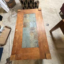 Three Table Set In Good Condition Natural Stone Tiles 