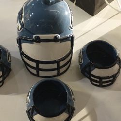 Seattle Seahawks Large Snack Bowl With 3 Small Snack Bowls