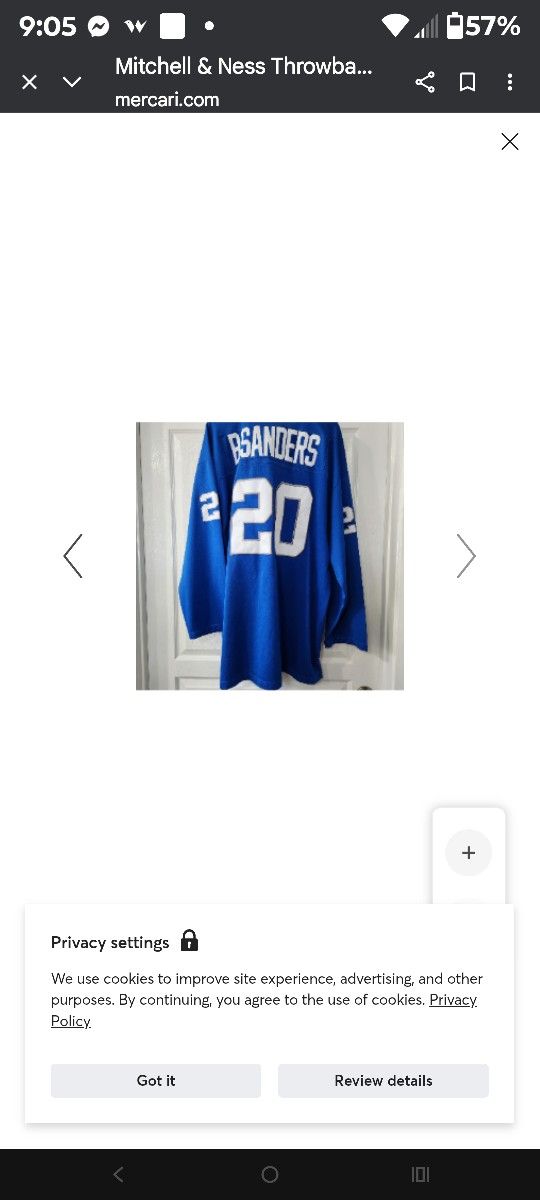 Mitchell N Ness Barry Sanders Jersey