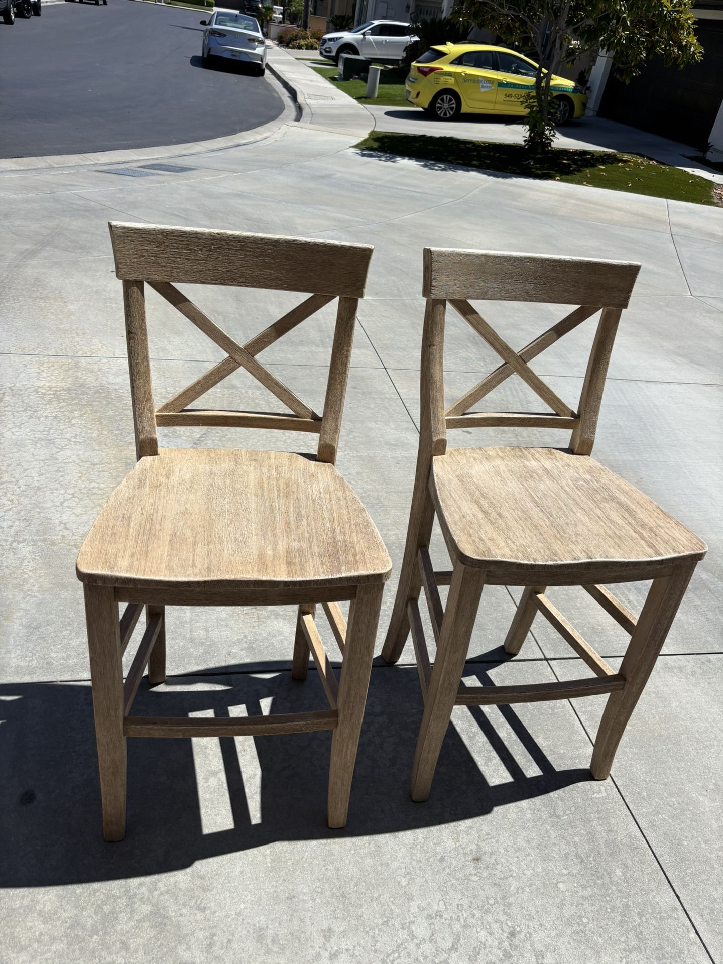 Pottery Barn Seagrass Counter Height, Stools