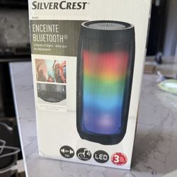 LED Bluetooth Speaker Silver Crest