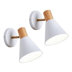 Wall Sconces battery operated Lighting Fixture Set of 2,Black Rotatable Wall Mounted Bedside Wall lamp for Industrial Bedroom Bathroom, Sink Lighting
