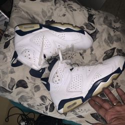 Jordan 6a Navy Blue And White 