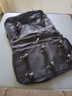 Black Nylon Carry Bag with Ball Casters