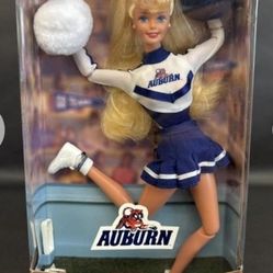Vintage Barbie Auburn University Cheerleader, Mattel #17699, 1996. Discontinued, Special Edition.