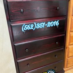Cherry Jumbo 2 Knob Dresser Drawer Chest Comoda Nueva 