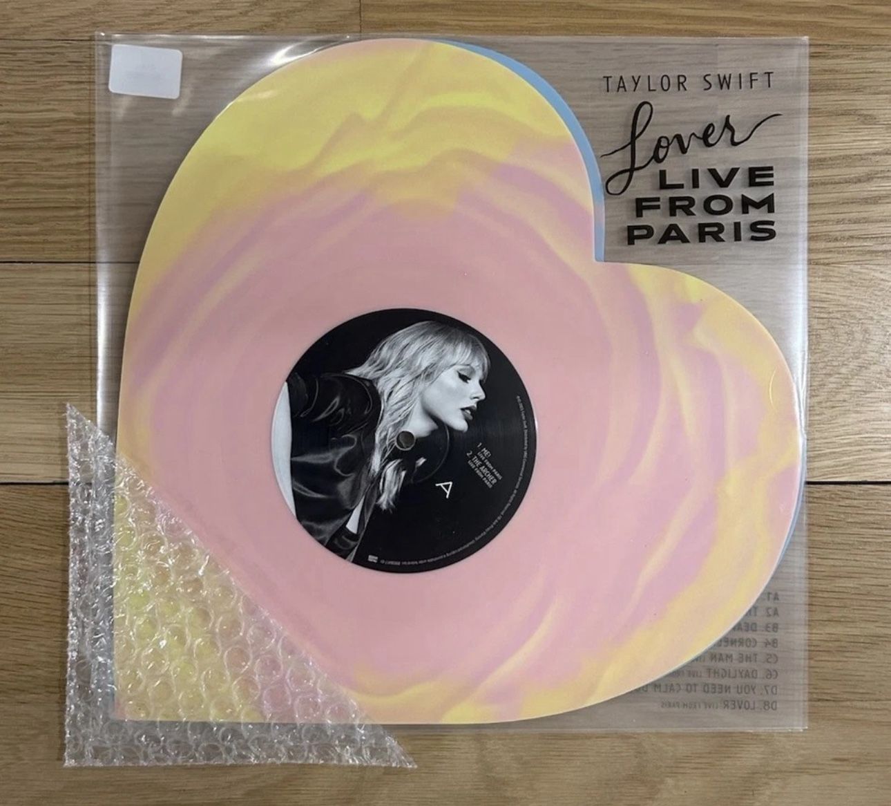 Taylor Swift Lover Live From Paris Heart Shaped Vinyl Brand New IN HAND 2 Disc Sold Out Rare Multi
