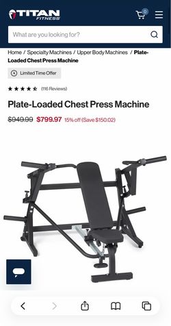 Titan chest press machine