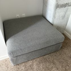 Ottoman Dark Gray 40x40x15in