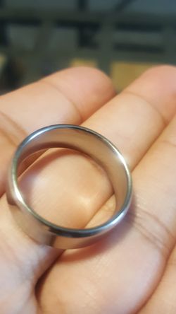 Tuscan ring wedding band mens silver size 10