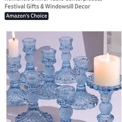 Blue Candle Stands