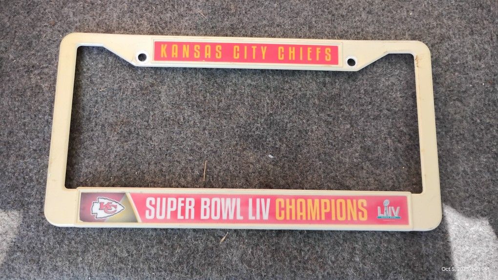Chiefs License Plate Frame