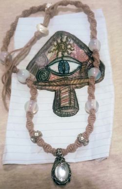 I Have Duplicates Of This Necklace Opal Lavender Hemp With Moonstone Pendant 