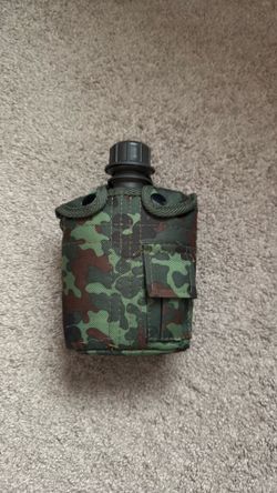 New canteen with Flecktarn German camo pattern