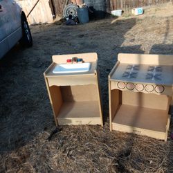 Wood Kitchen Set