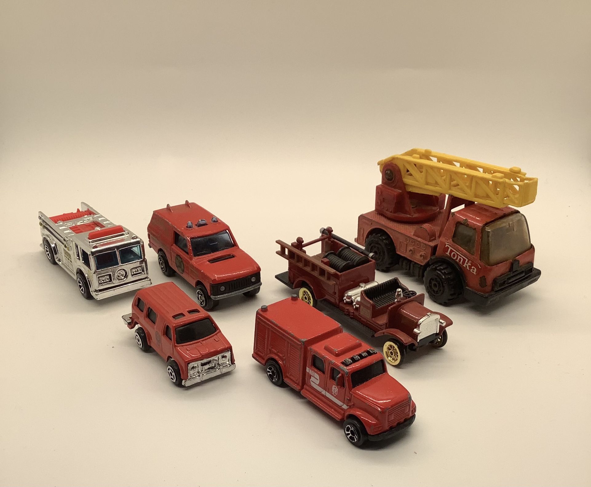Vintage Fire Truck Die Cast Lot