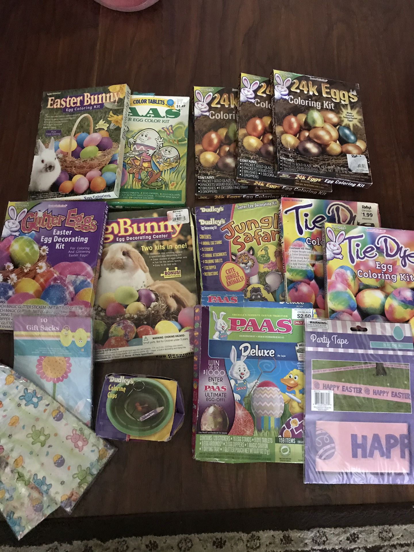 Easter egg decorating kit,gift bags all new
