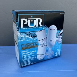 PUR Ultimate LX Faucet Mount Filter White Plastic Carbon Removes Chemicals