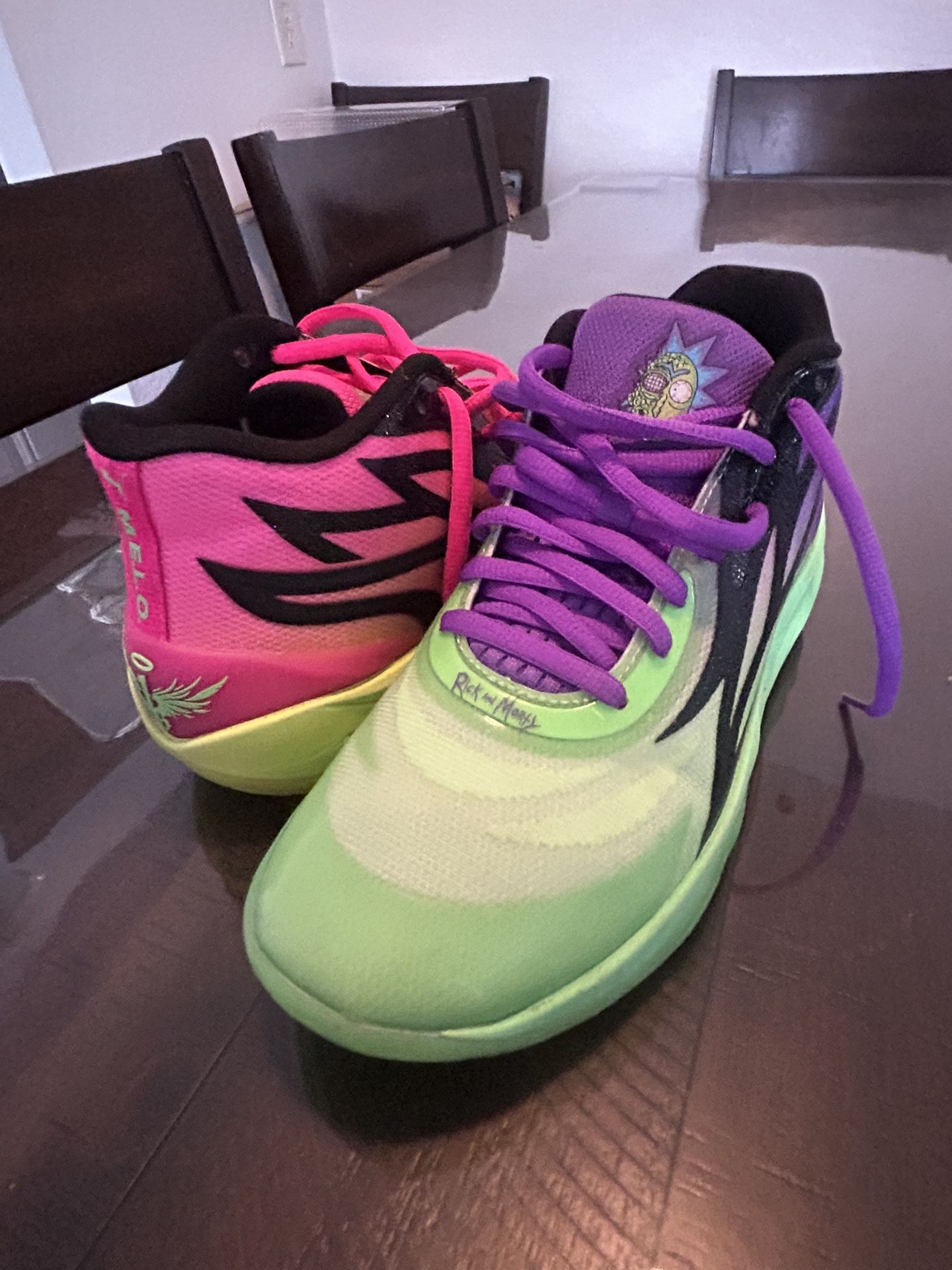 Llamello Basketball Shoes Rick And Morty Color