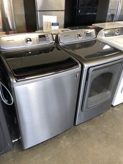 Samsung Stainless Steel Washer Dryer Set