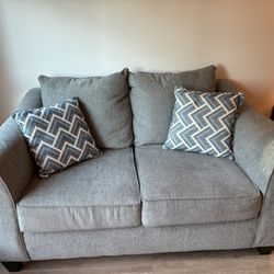 Gray Love Seat 