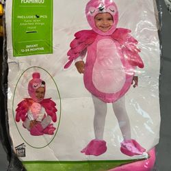 Infant Pink Flamingo Costume, 12-24 months