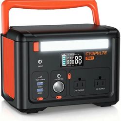 Portable Power Station 600W(1200W Surge), 299Wh Camping Power Station with 2 AC Outlet, 140W USB-C Fast Charging,7 Ports Mini Solar Generator for Camp