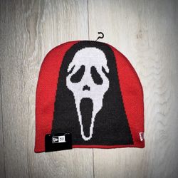 Supreme New Era Red Beanie “Ghostface”