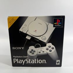 New Sony PlayStation Classic Gray Console Gaming System SCPH-1000R