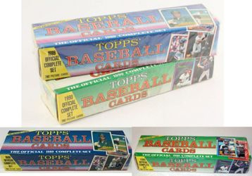 1989 & 1990 Topps Baseball Factory sealed sets 792 different cards in each set - over 1,500 cards - Tons of Rookies & Hall-of-Famers!