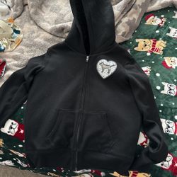 Black Pink Zip Up Jacket 