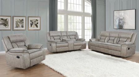 3-Piece Reclining Sofa Set Only $25 Down!!!