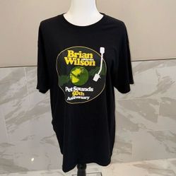 BRIAN WILSON / BEACH BOYS &quot;PET SOUNDS 50TH ANNIVERSARY&quot; 2016 TOUR T-SHIRT - L 