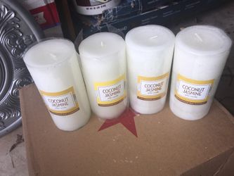 Coconut jasmine 4 candles brand new all 4 of them