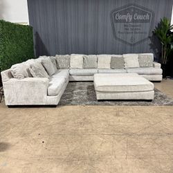 🛋️Ashleys Rawcliffe 4pc Sectional w/ Ottoman (Delivery Available!! )