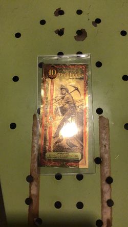 Idaho 10 Goldbacks 24K Gold Note