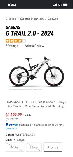Barely ridden (Like New)