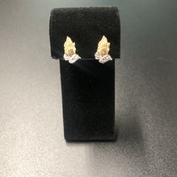 10k Prayer Hand Earrings