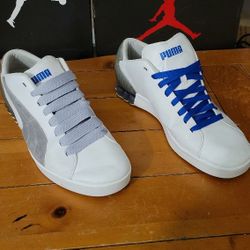 Rare Vintage Puma Grey Suede Size 14