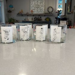 Vintage Levi Boys wear Glasses - Set Of 4