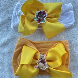 Yellow Bow Headband $5 Each 
