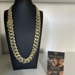 Miami Cuban Link Gold Plated Chain 20mm - 22inch 24inch | 18k & 14k