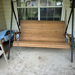Wooden Porch Swing-Like New