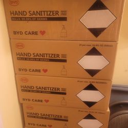 BYD Care Hand Sanitizer Cases – 20 Bottles Per Box – 500ml Pump Bottles
