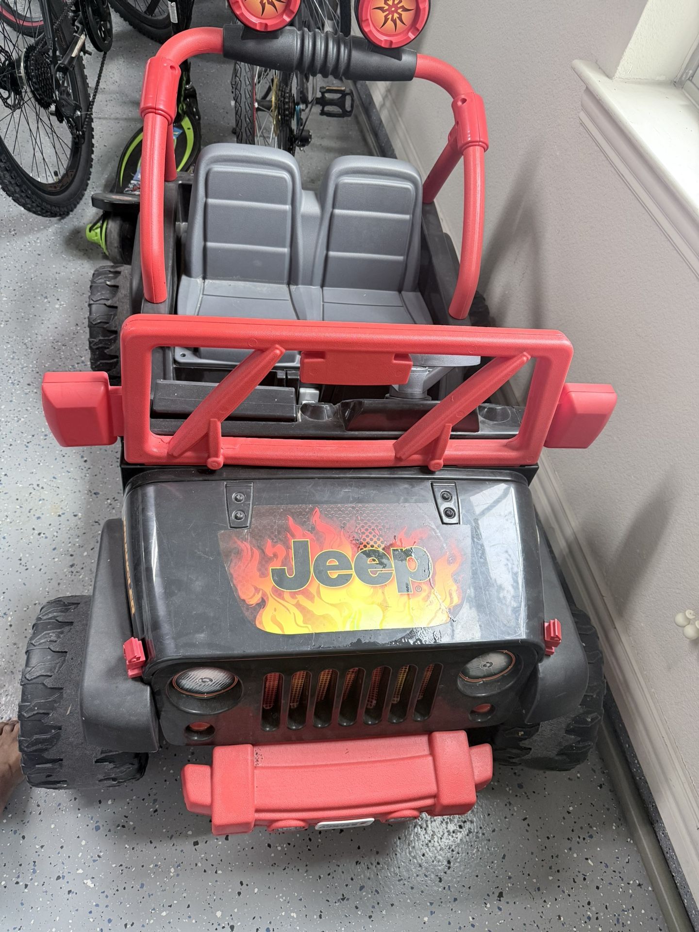 Power Wheels 12 Volt Jeep Wrangler- $50